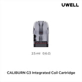 4 x Uwell Caliburn G3/G3 Pro/G4 Pod 2.5ml
