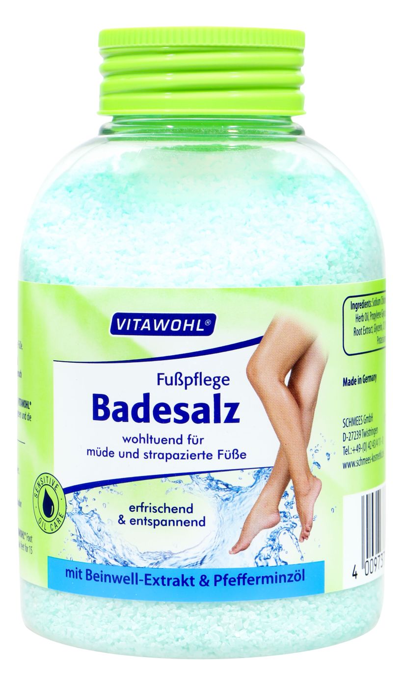 Vitawohl Fußpflege Badesalz, 600 g