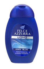 Azzurra Men Shower Shampoo Cool Blue Tonificante, 250 ml