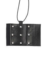Rimba Bondage Play – Leder-Penishülle mit Nägeln – Schwarz
