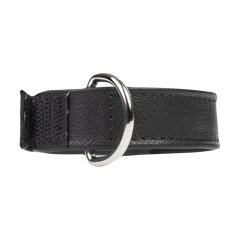 Rimba Bondage Play – Leder-Cockstrap mit Klettverschluss – Schwarz