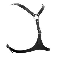 Rimba Bondage Play – Leder-Brustharness – Schwarz