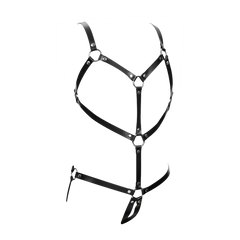 4: Rimba Bondage Play – Leder-Körperharnisch – Schwarz