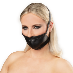 Rimba Bondage Play – Ledermaulkorb – Schwarz