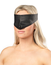 Rimba Bondage Play – Leder-Augenmaske – Schwarz