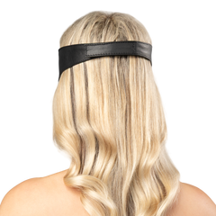 Rimba Bondage Play – Leder-Augenmaske – Schwarz