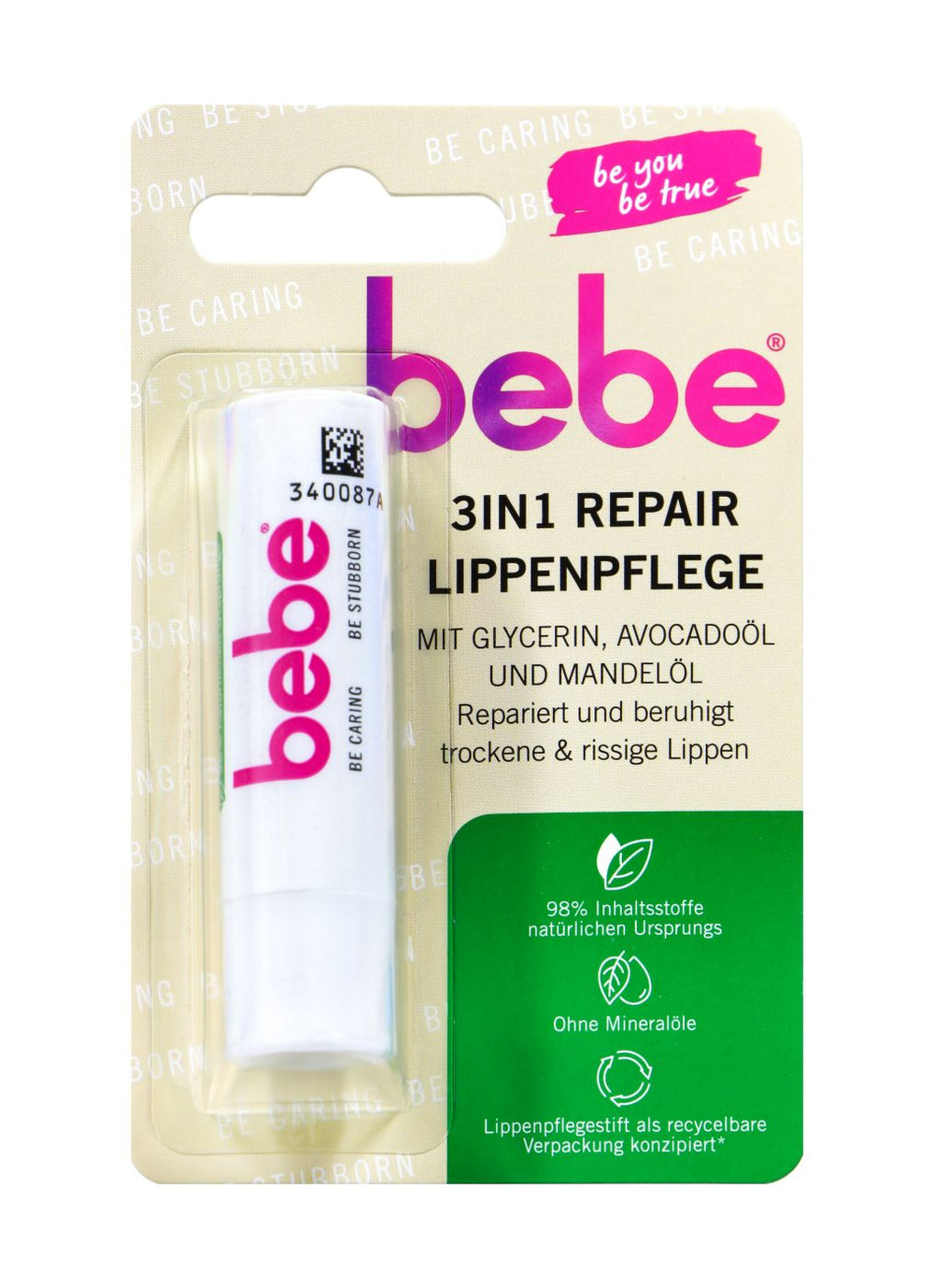 Bebe Lippen Pflege 3 in 1 Repair, 4,9 g