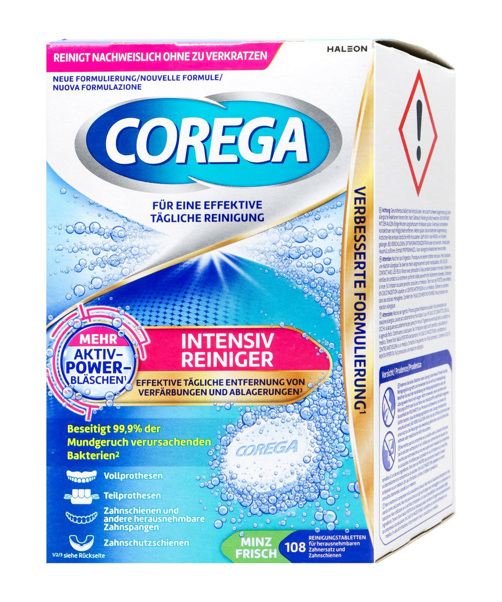Corega Tabs Intensiv Reiniger, 108 er