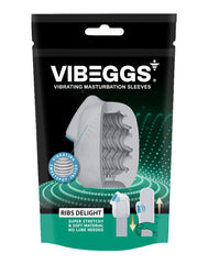 VIBEGGS - Ribs Delight - Vibrierende Masturbationshülle - Weiß
