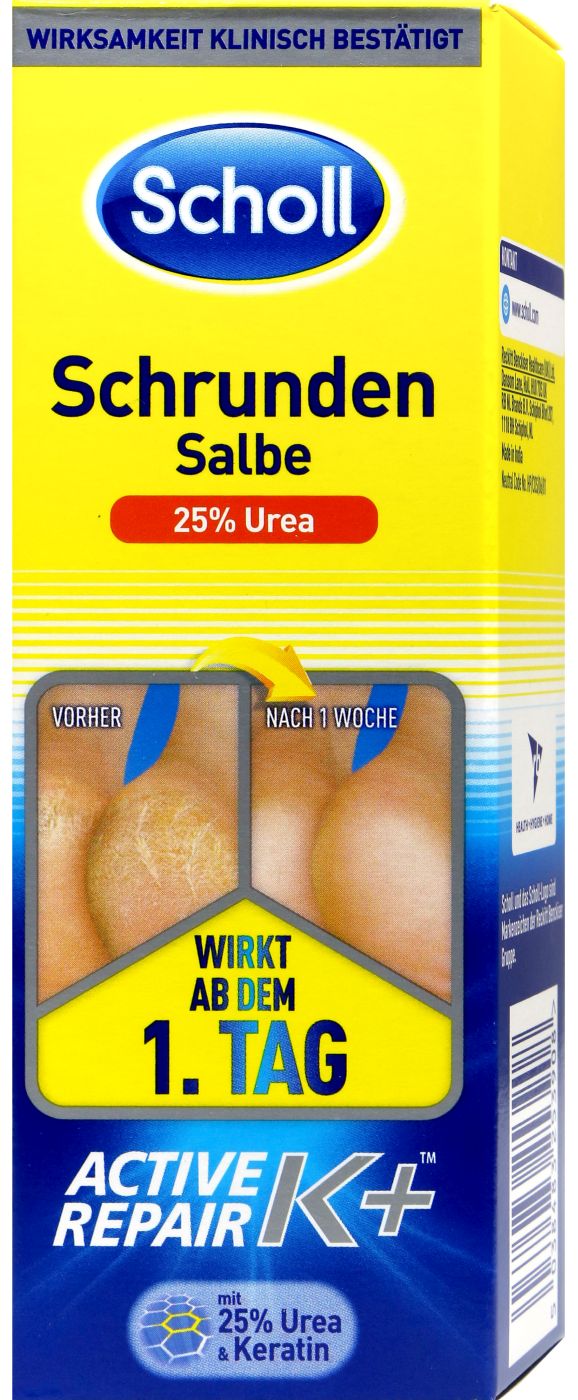 Scholl Schrunden Salbe Activ Repair K+, 60 ml