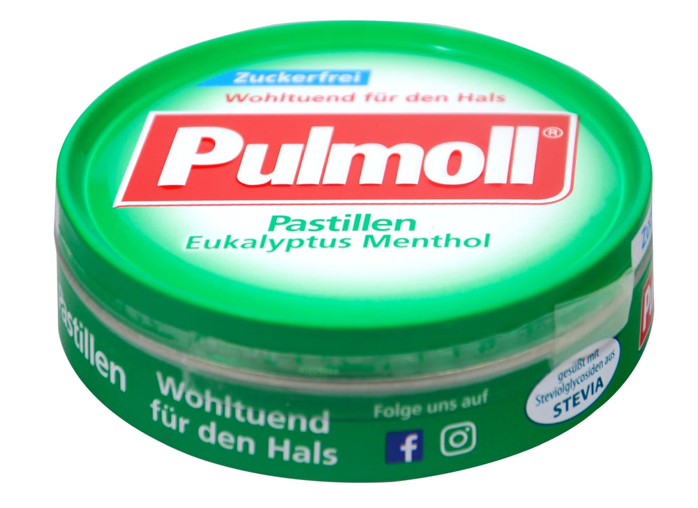 Pulmoll Eukalyptus Menthol Zuckerfrei, 50 g