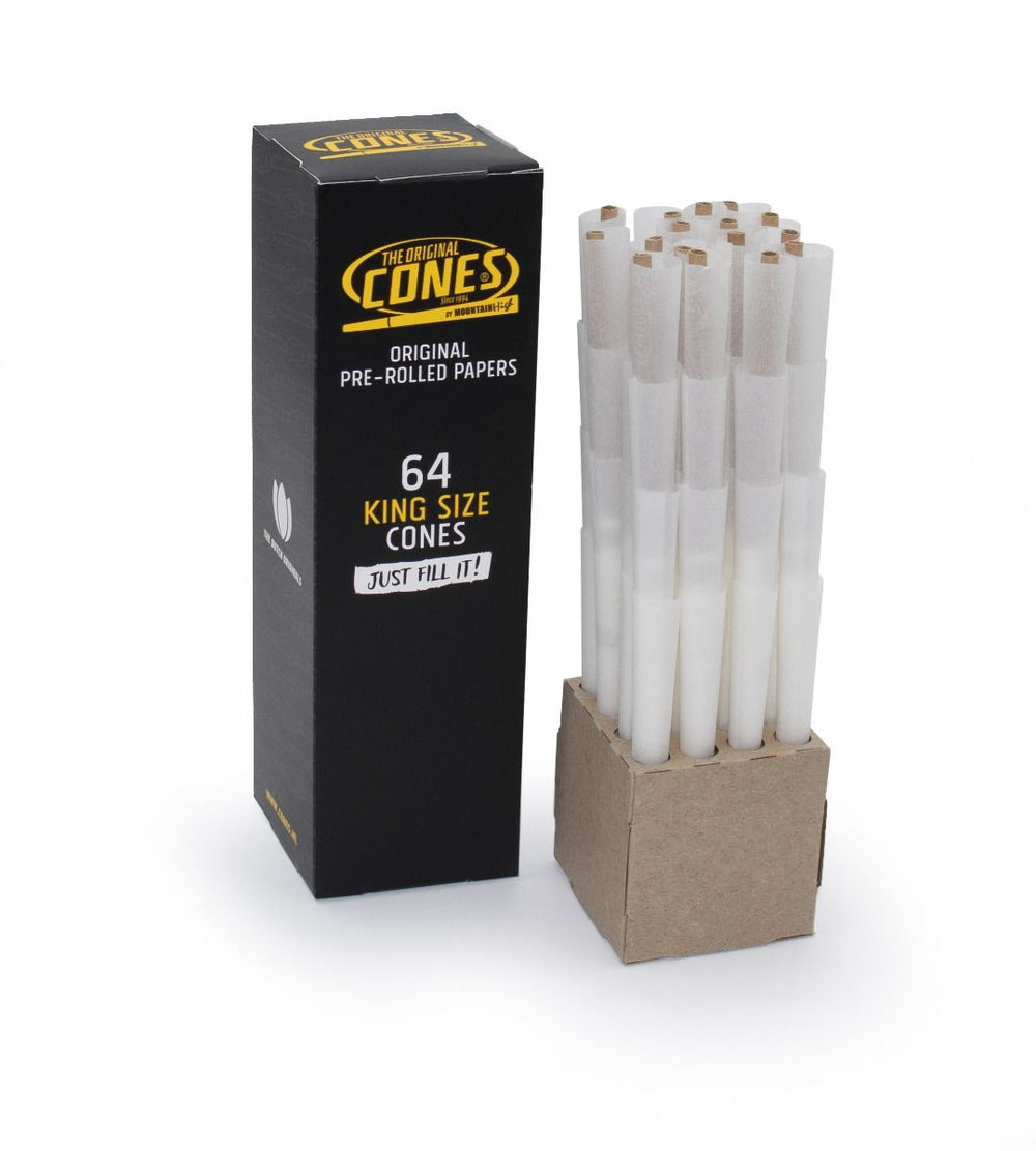 64 x The original Cones King Size bleached