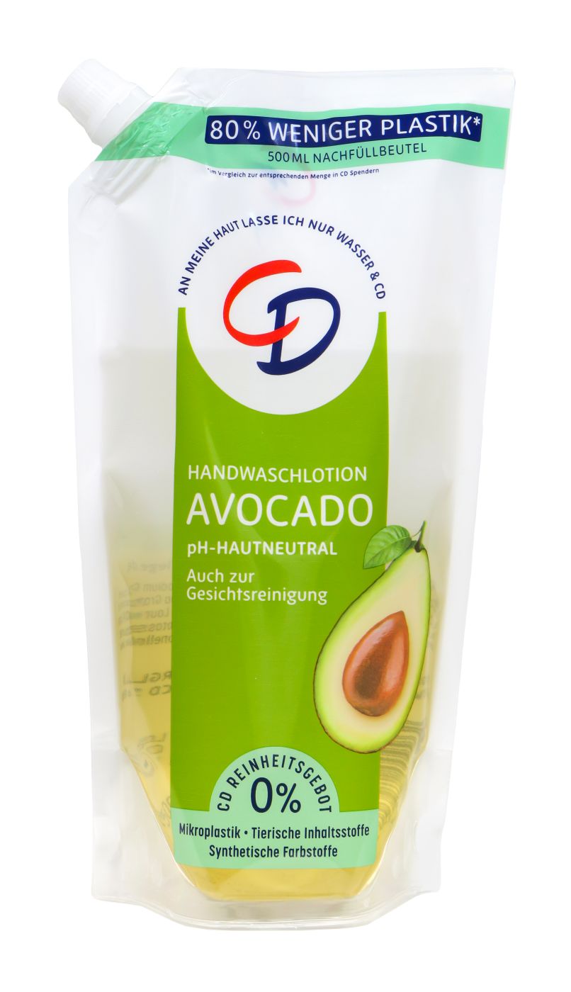 CD Waschlotion Avocado Nachfüllbeutel, 500 ml