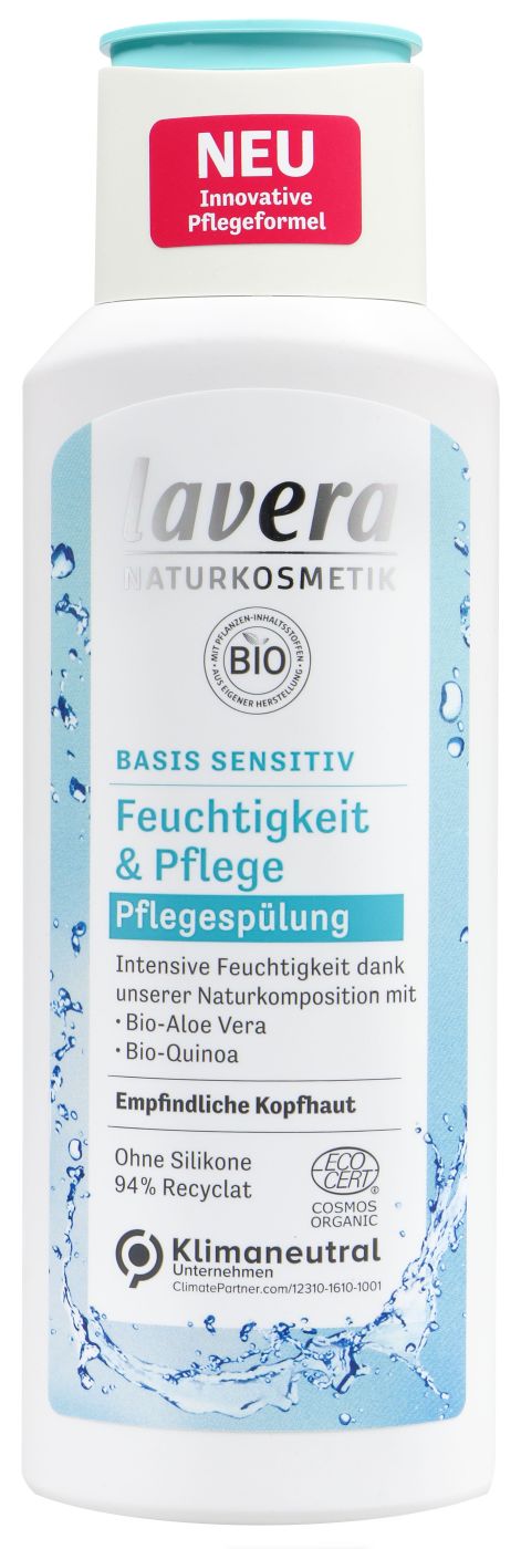 Lavera Spülung Sens.Feuchtigkeit&Pflege Bio-Aloe&Bio-Jojoba, 200 ml