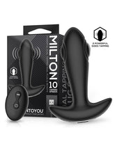 IY - Milton - Analplug mit doppelter Pulsfunktion und Fernbedienung - Schwarz