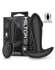 IY - Milton - Analplug mit doppelter Pulsfunktion und Fernbedienung - Schwarz