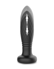 4: IY - Tainy - Stoßender Analplug mit LED-Beleuchtung und Fernbedienung - Schwarz