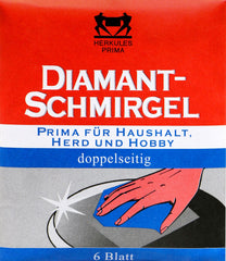 Herkules Diamant Schmirgel doppelseit.Haushalt, Herd, Hobby, 6 er