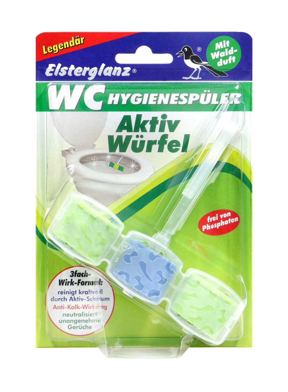 Elsterglanz WC Aktiv Würfel Waldduft, 1 er