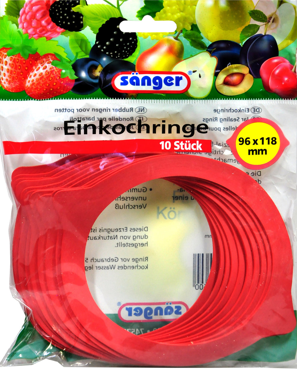 Einkochringe 96 x 118 mm, 10 er