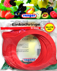 Einkochringe 96 x 118 mm, 10 er
