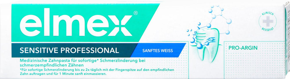 Elmex Zahnpasta Sensitive Professional Sanftes Weiß, 75 ml