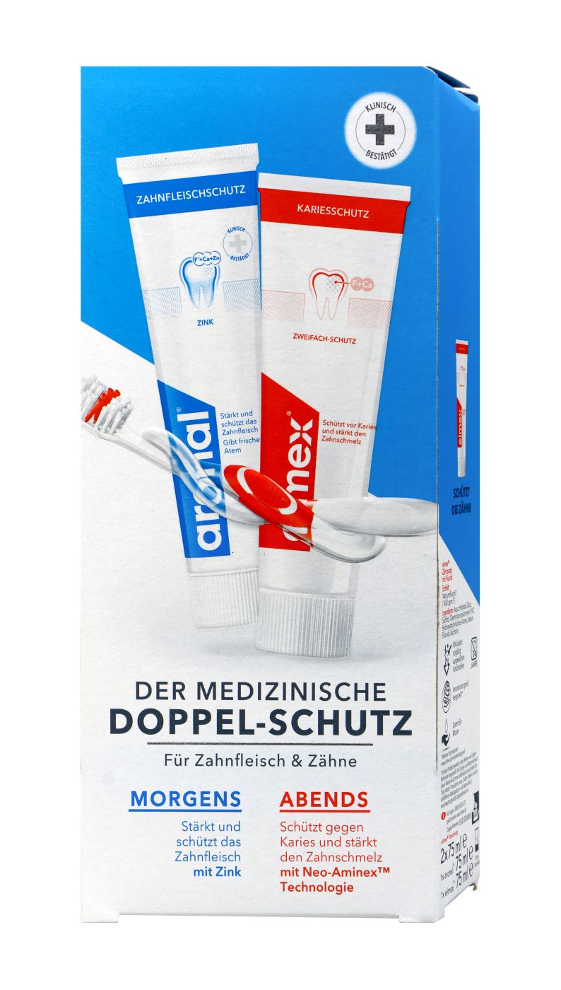 Elmex / Aronal Mundhygiene-Set, 2 x 75 ml