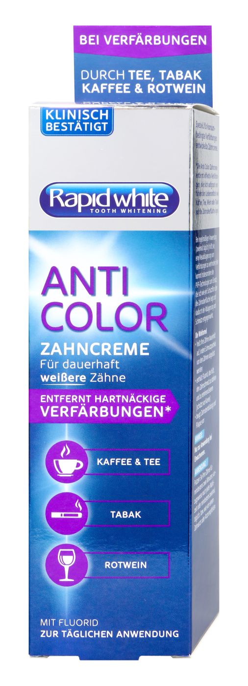 Rapid White Anti Color Zahncreme, 75 ml