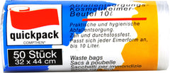 Quickpack Müllbeutel Kosmetikeimer 10 l, 32x 44 cm, 50 er