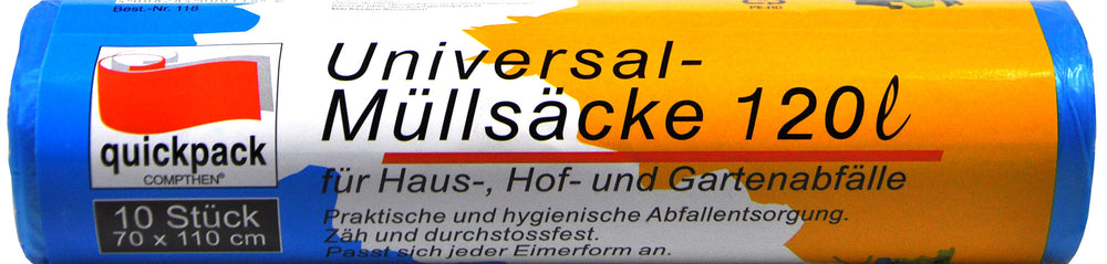 Quickpack Müllsäcke Rolle 120 l, 70x110, 10 er