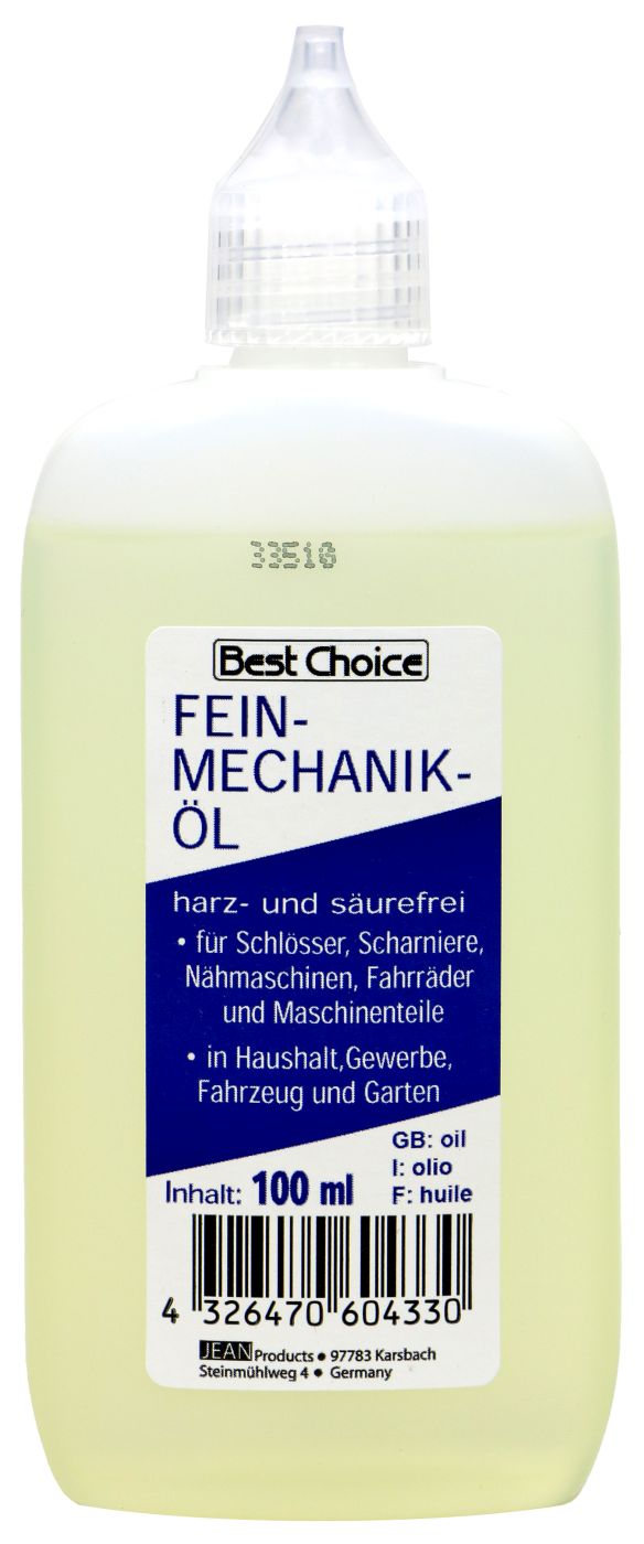 Fein-Mechanik-Öl für Haushalt, Fahrrad, Schlösser + Garten, 100 ml