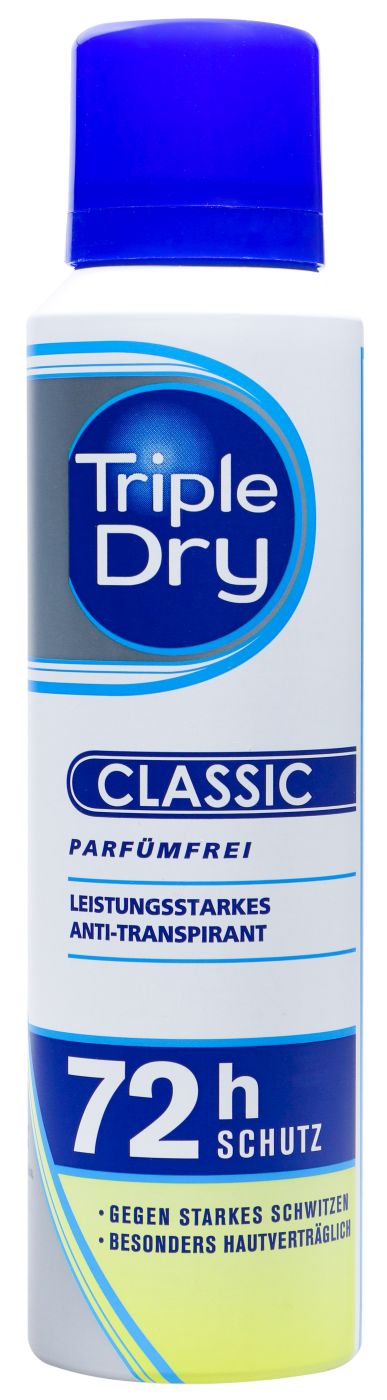 Triple Dry Anti-Transpirant Spray 72h Schutz, 150 ml