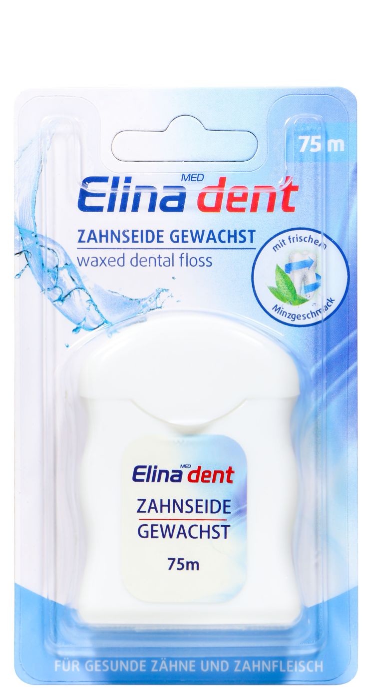 Elina Zahnseide Mint Gewachst, 75 m