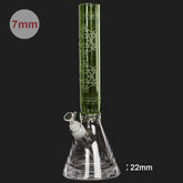 Bong Glas Limited Edition Geometric Art, grün, 40cm