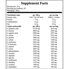 100% Natural Whey Concentrate - 700g x10