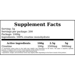 100% Pure Creatine - 1000g - Unflavored + Creatine Monohydrate NEW - 300g - Natural