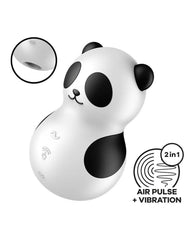 Satisfyer - Pocket Panda - Double Air Pulse Vibrator - Schwarz/Weiß
