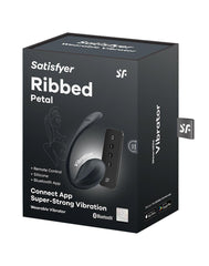 Satisfyer - Ribbed Petal - Wearable Vibrator (mit App-Steuerung) - Schwarz