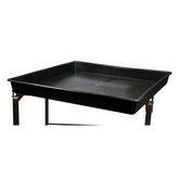 Garland Pflanzschale, schwarz, quadratisch, 120 x 120 x 12 cm