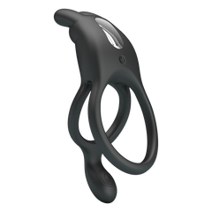 Pretty Love - Seth - Vibrierender Cockring - Schwarz