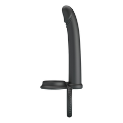 4: Pretty Love - Moses - Schwanz und Hoden Ring Dildo - Schwarz