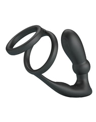 Pretty Love - Emoni - Cockring mit Butt Plug - Schwarz