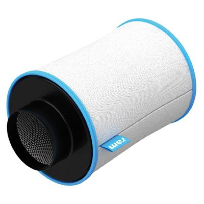 RAM Aktivkohlefilter, 170 m³/h, ø 100 mm Anschlussflansch