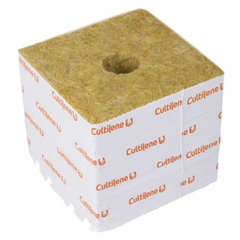 Cultilène 150 mm Steinwollwürfel, großes Loch (38/40), 48 St je Box