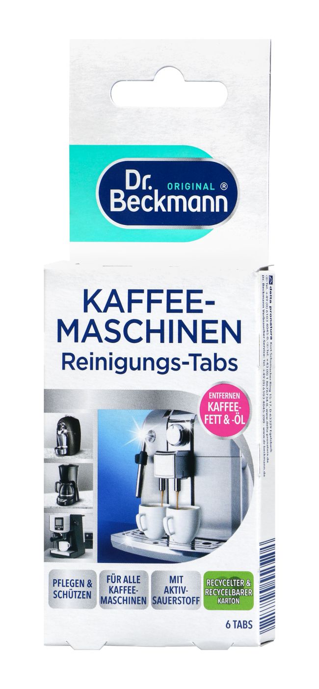 Dr. Beckmann Kaffeemaschinen Reinigungstabs, 6 er