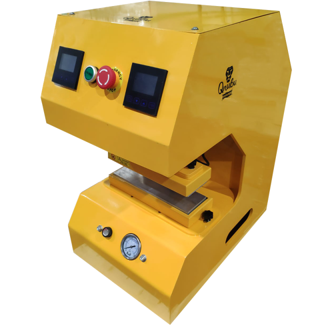 Qnubu Press Auto Lion 20 Tonnen, automatische Heißdruckpresse, 15 x 20 cm und 7,6 x 25 cm Platten