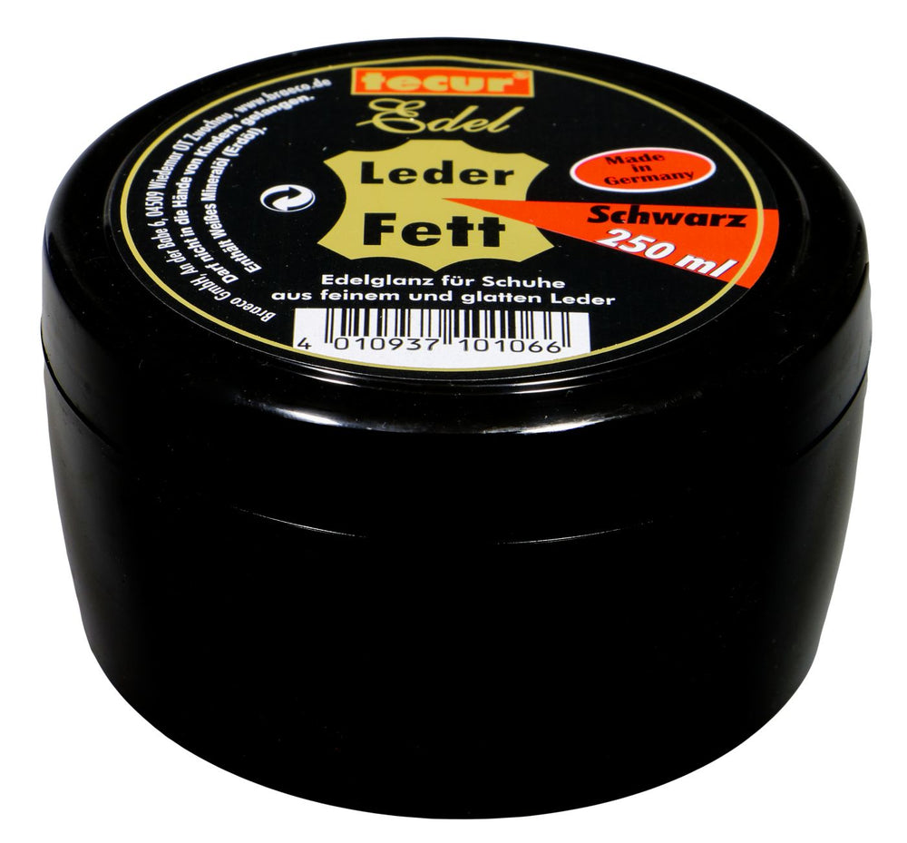 Tecur Lederfett Schwarz Dose, 250 ml