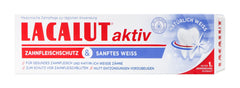 Lacalut Aktiv Zahncreme Zahnfleischschutz & Sanftes Weiss, 75 ml