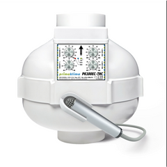 Prima Klima EC-Ventilator, 580 m³/h, Ø100 mm, Temperatur und Feuchtigkeits Steuerung