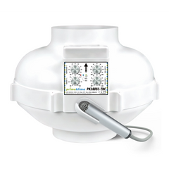 Prima Klima EC-Ventilator, 1180 m³/h, Ø 160 mm, Temperatur- und Feuchtigkeitsregelung